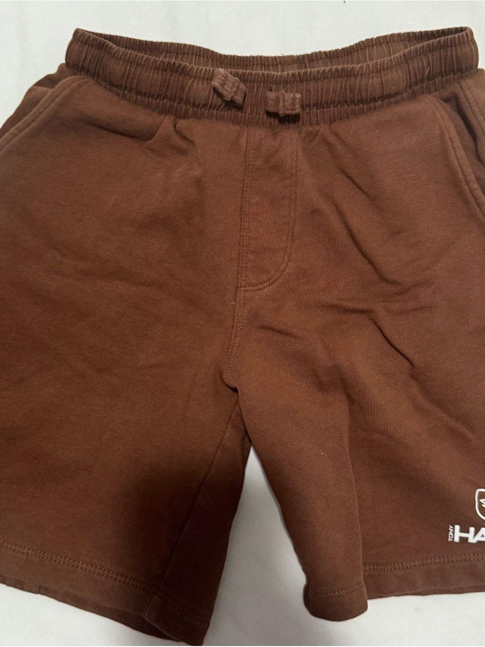 Zara Rust Brown Elastic-Waist Shorts